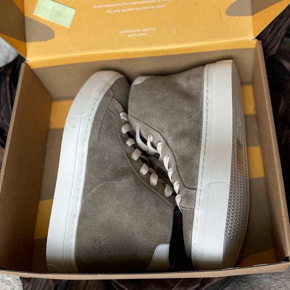 Soludos Ibiza High Top Sneaker in Sand New in Box - Picture 2 of 7